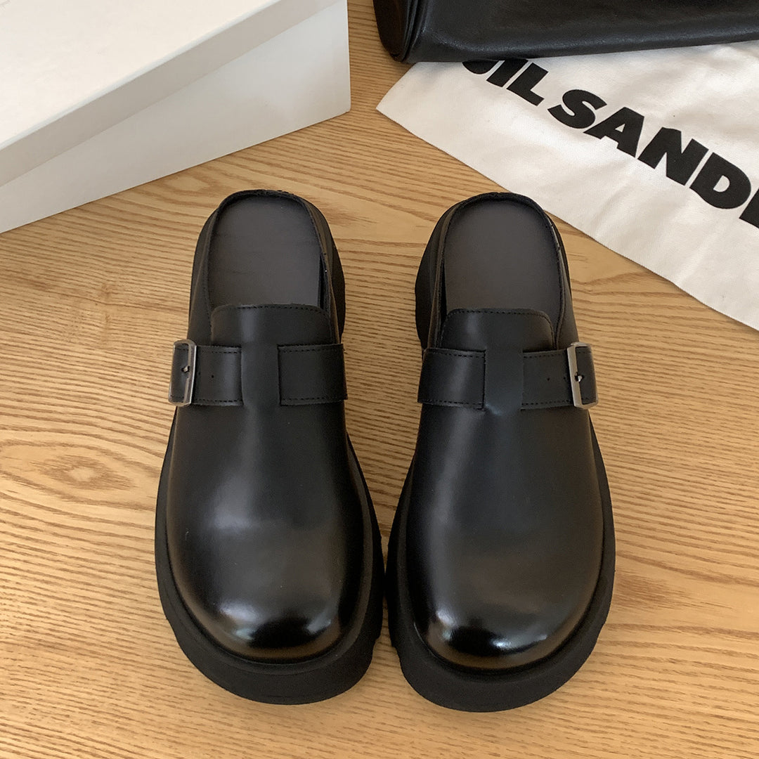 Femme Stilfulde Clog Slip-Ons med Justerbar Rem Stilla