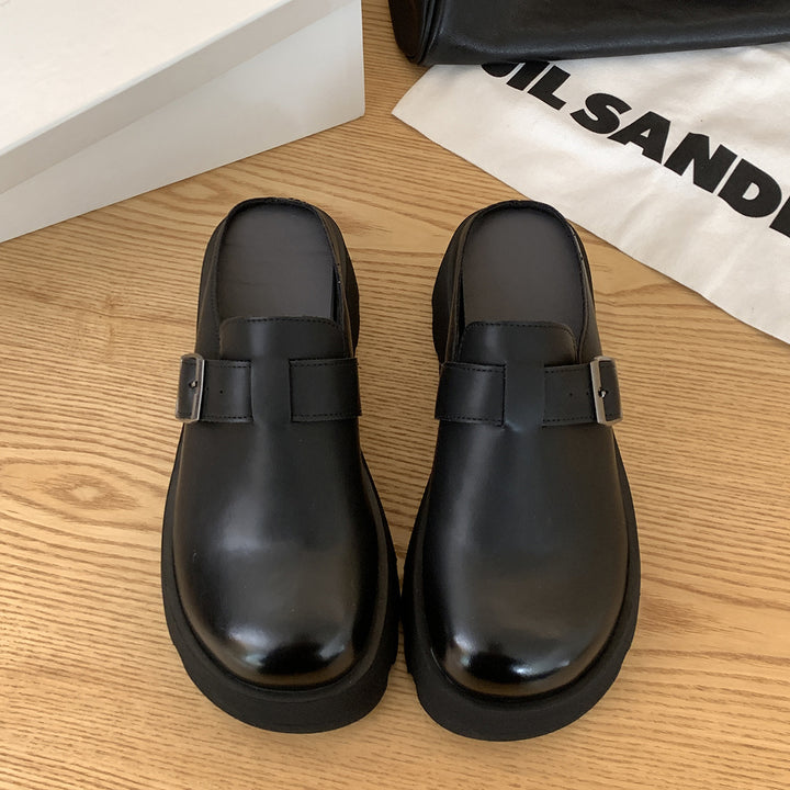 Femme Stilfulde Clog Slip-Ons med Justerbar Rem Stilla