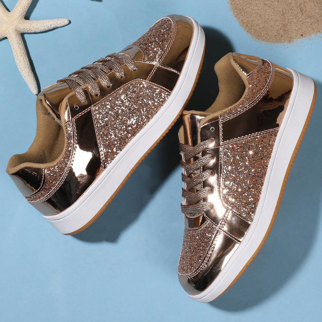 Dame Glitrende Sneakers Stilla