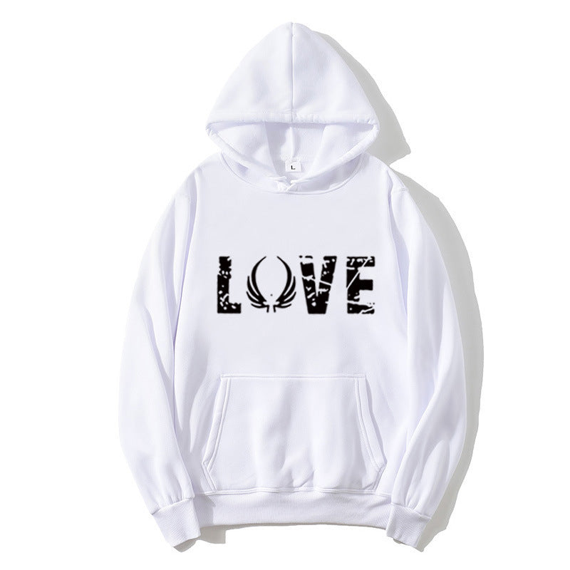 Kvindes hoodie med inspirerende Love design Skovae