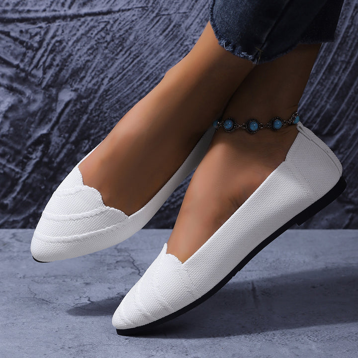 Dame Struktur Strik Ballerina Ballerinas Stilla