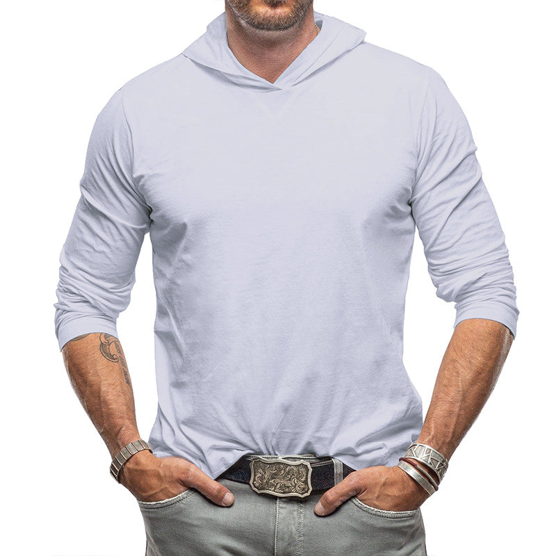 Herre langærmet Hoodie-T-shirt med afslappet pasform og åndbart materiale Stilla