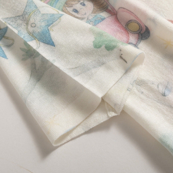 Femme Kunstnerisk Grafik T-Shirt Stilla