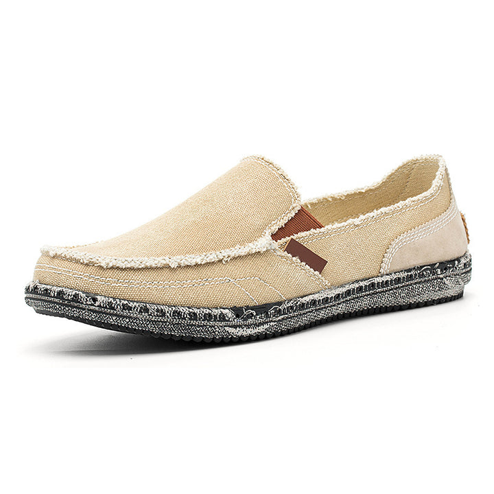 Herren Fritid Slip-On Canvas Sko Stilla
