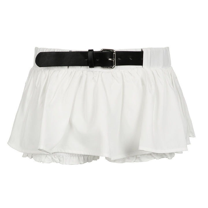 Damer legende shorts med justerbar elastisk linning og figursyet design Skovae