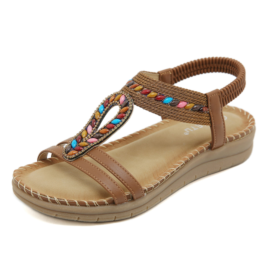 Dame Sommerlige Sandaler med dekorerede remme Stilla