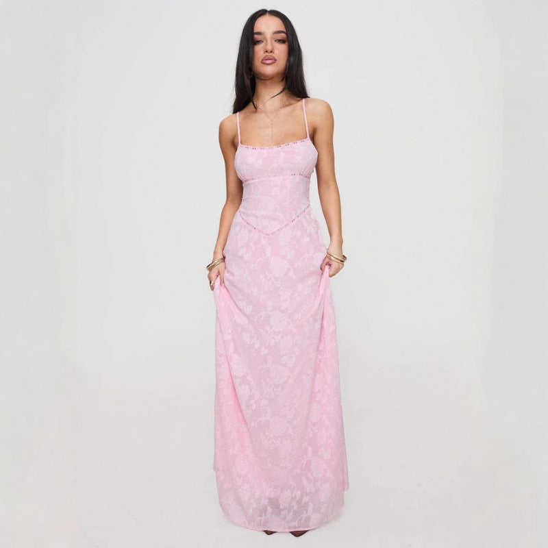 Dame Elegant Maxi Kjole Stilla