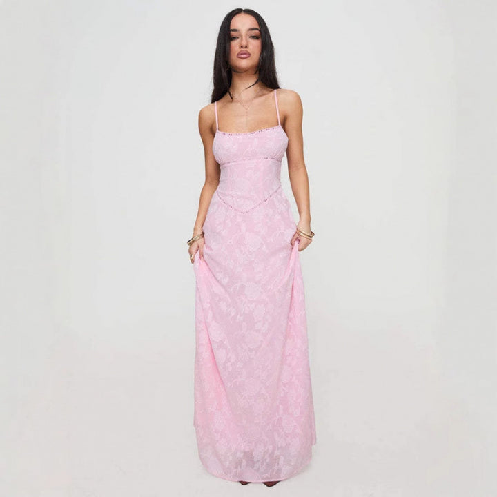 Dame Elegant Maxi Kjole Stilla
