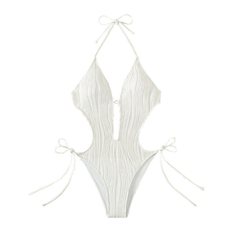 Dame Ét enkelt badeanstænd med raffineret cut-out-design Skovae