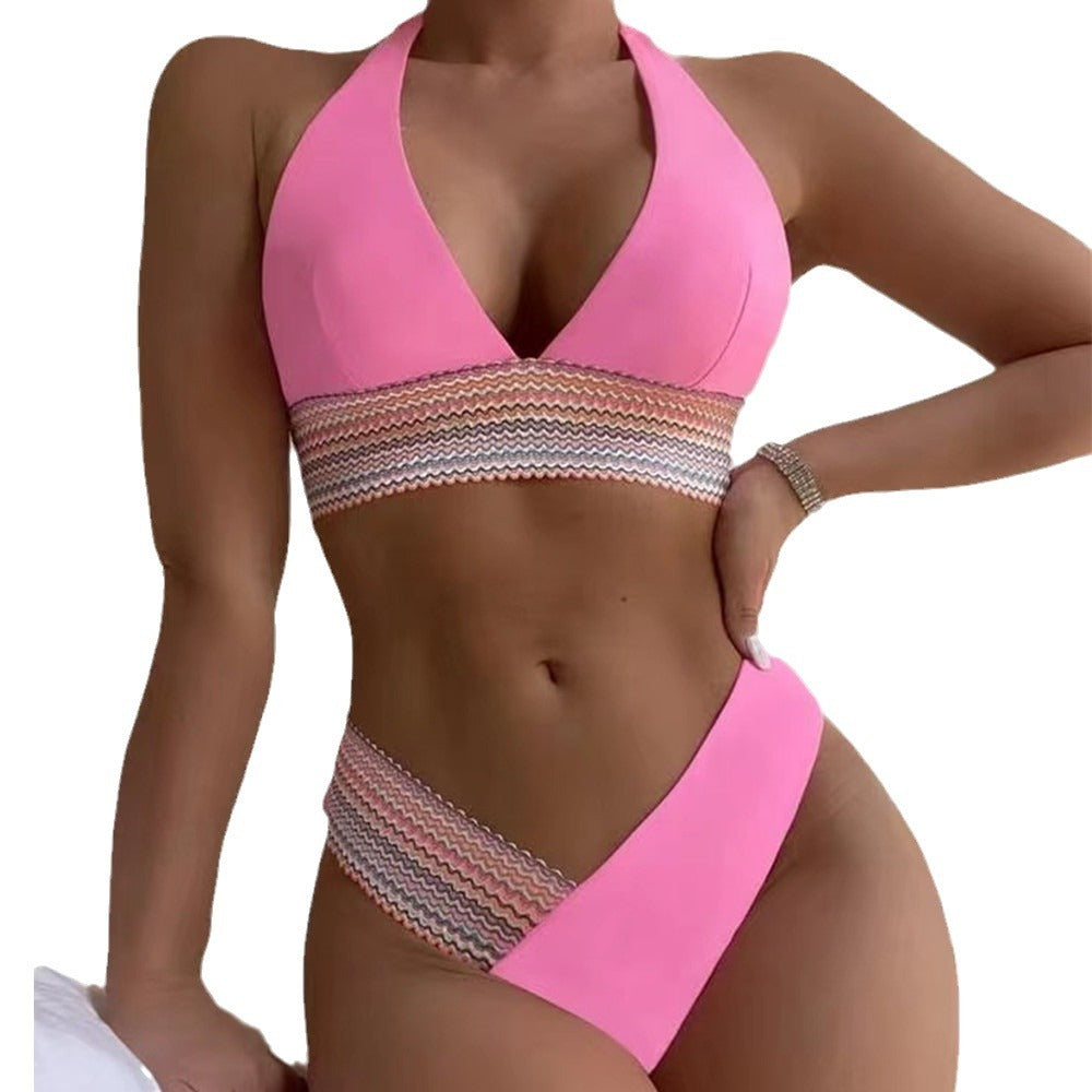 Dame bikini-sæt med moderne snit og elegant bånd Stilla