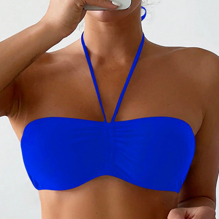 Dame strapless rynket bikini top Stilla