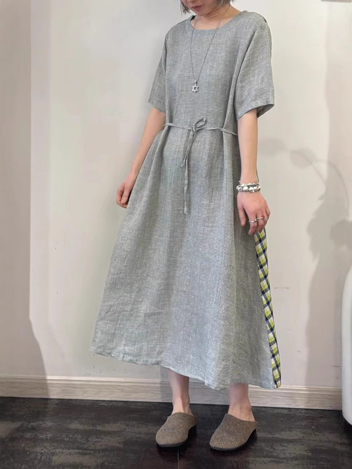 Dame Relaxed Fit Maxi Kjole med sidelæns bindebånd Stilla