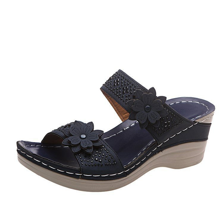 Dame fashionable Wedgesandaler Stilla