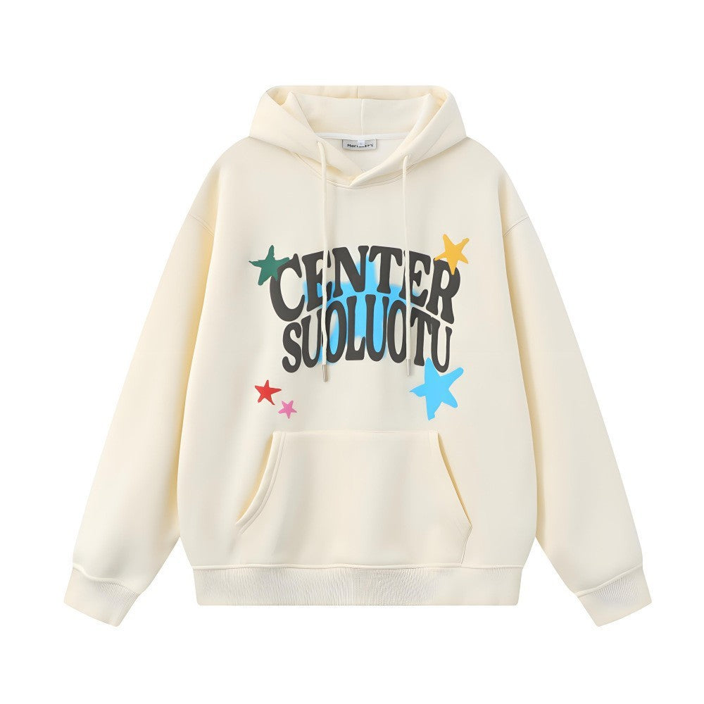 Kvinders hoodie med kreativt print Skovae