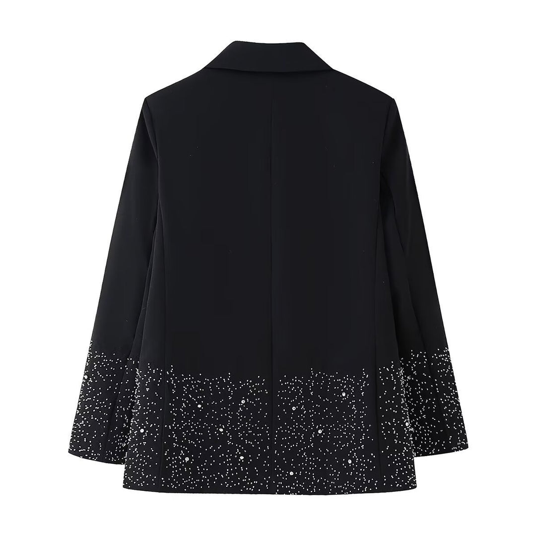 Femme Elegant Pyntet Blazer Stilla