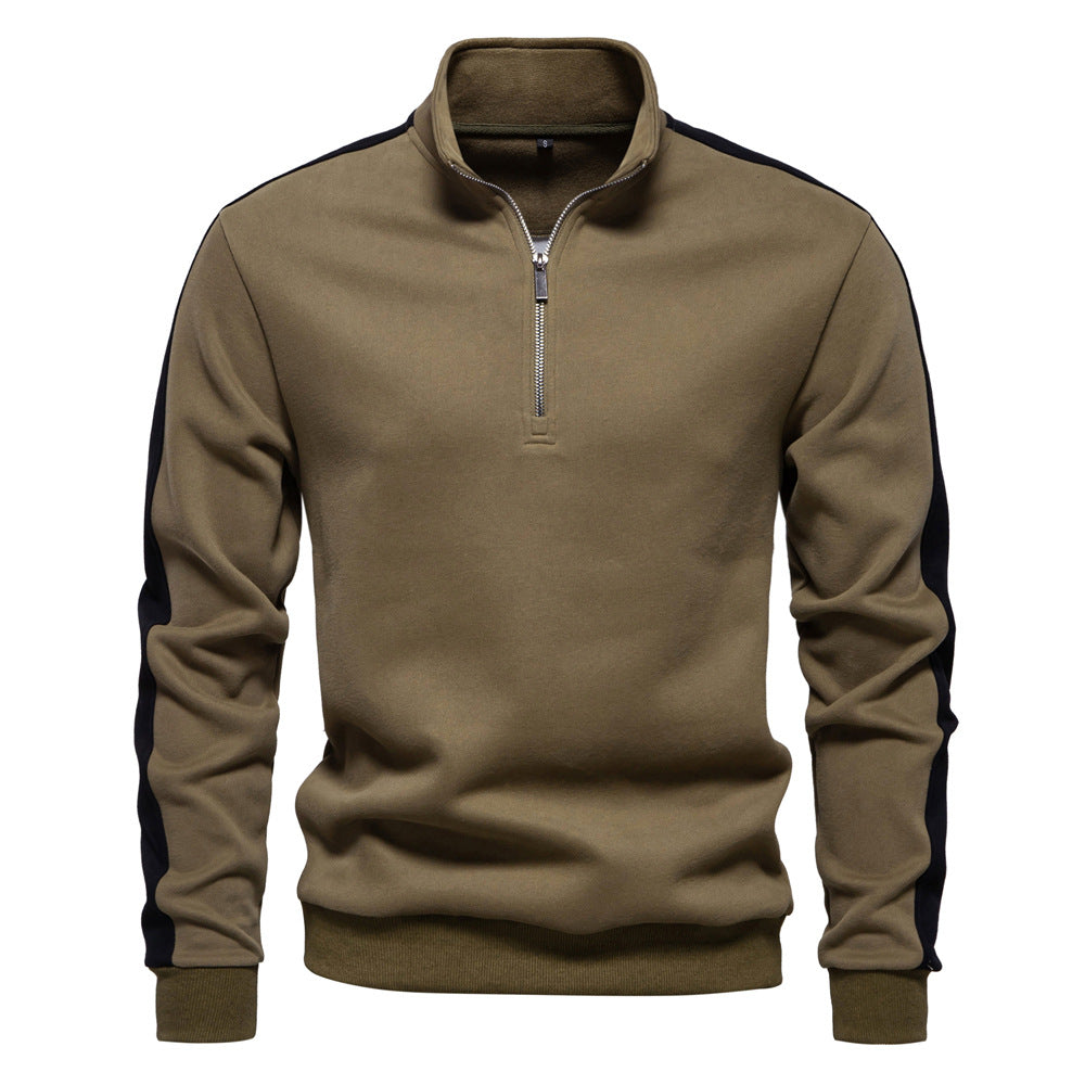Herre fleecepullover med moderne halvlynlås og innovativt design Stilla