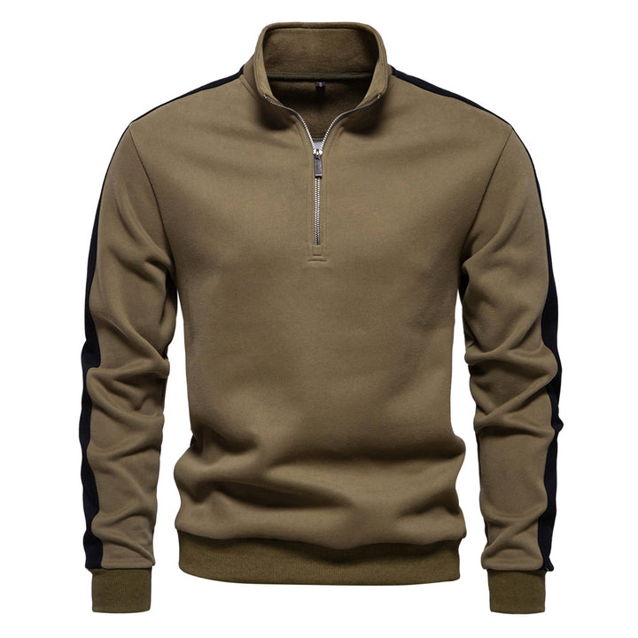 Herre fleecepullover med moderne halvlynlås og innovativt design Stilla