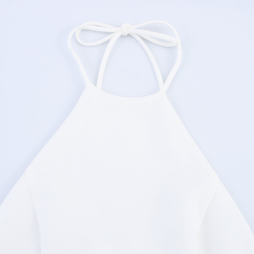 Femme Halterneck Rynket Mini Kjole Stilla 1750153816