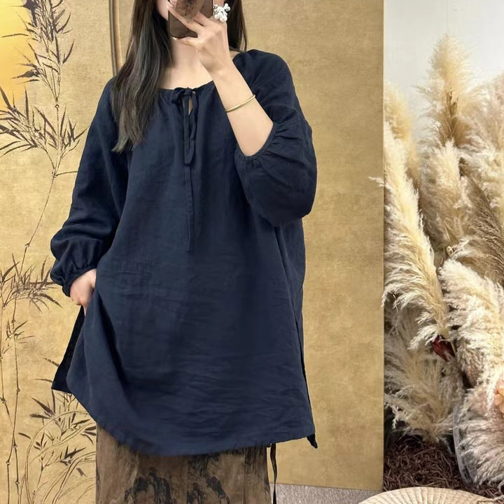 Femme Relaxed Fit Tunika-Top og Maxiskørt-Sæt Stilla