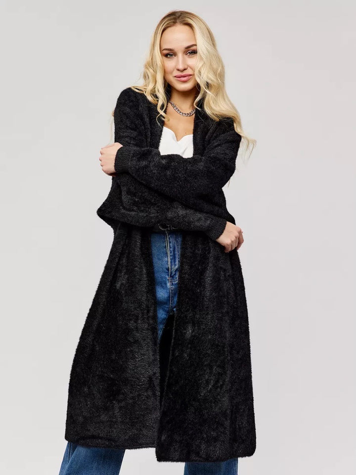 Femme Soft Fuzzy Åben Forside Cardigan Stilla