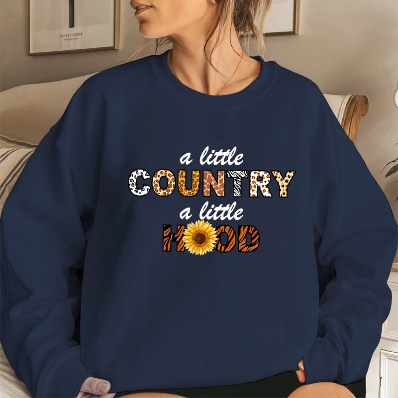 Kvinders sweatshirt med afslappet statement print og brede ærmer Stilla