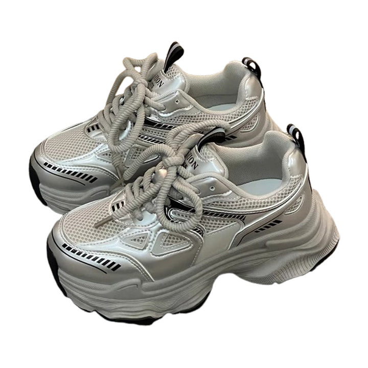 Dame Sporty Sneakers med åndbar netoverflade og støddæmpende sålprofil Stilla