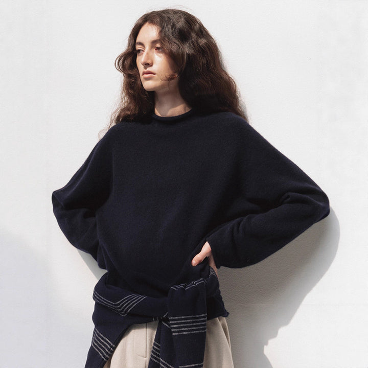 Kvinders høje hals behagelig strik sweater Stilla