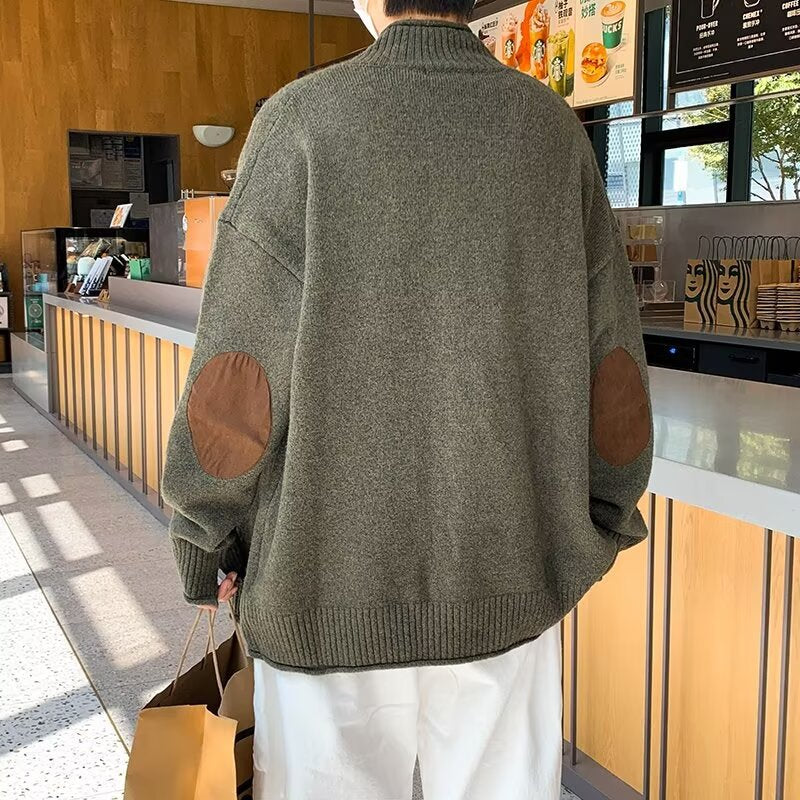 Herrer mode strikjakke med ståkrave og trendy detaljer Stilla