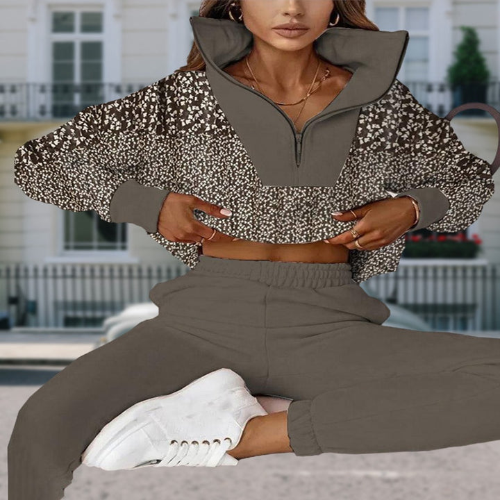 Kvinders afslappede sweater med moderne mønsterdetaljer Stilla