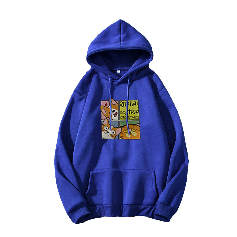 Kvinde Hoodie med sødt hunde design Skovae