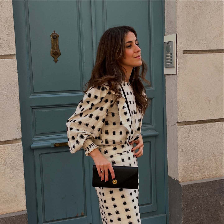 Damer Elegant Maxi Kjole med Ruffle Detaljer Stilla