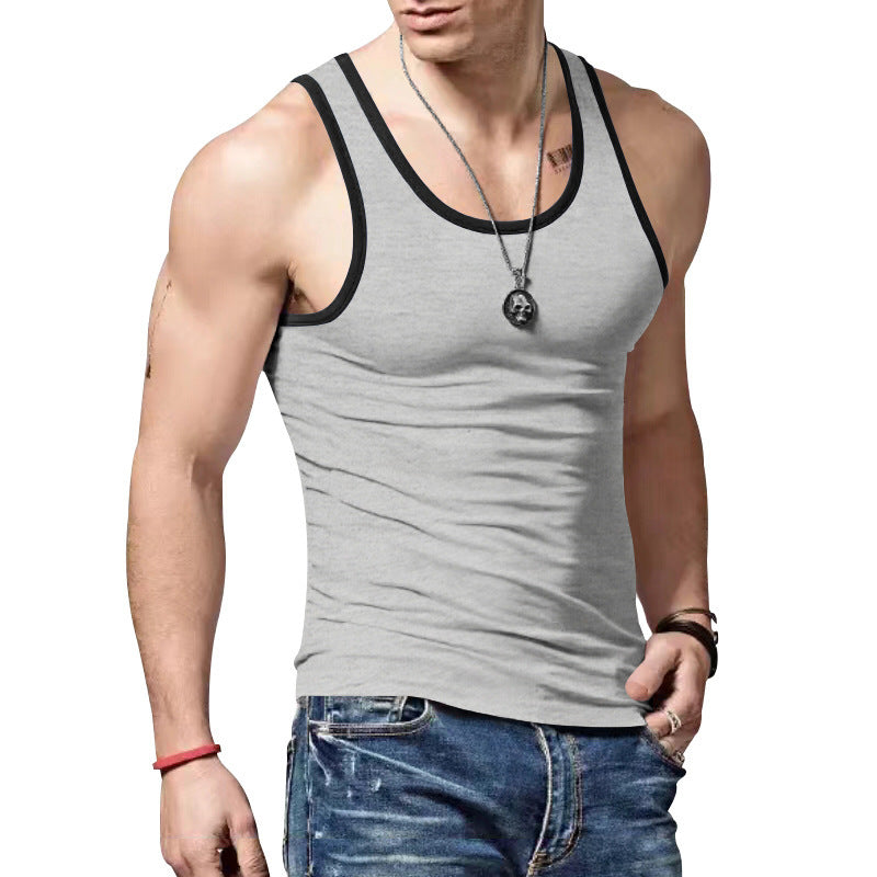 Herre Sport Tanktop med Kontrastsømme Stilla