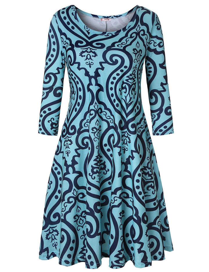 Dame Mode Tøj Kjole i elegant Boho-stil Stilla
