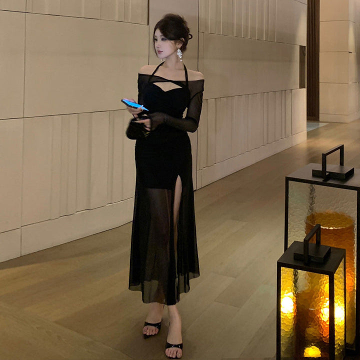 Stilla | Lagdelt Mesh Halter Cover-Up Sæt