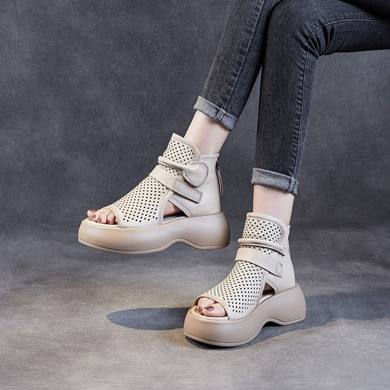 Dame Stilige Åben Tå Platform Sandaler Stilla