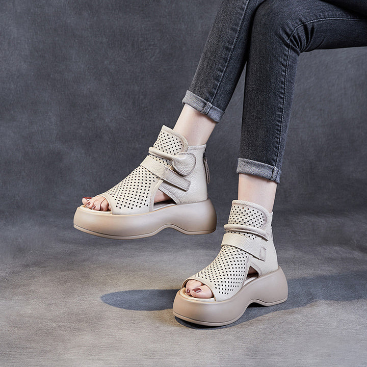 Dame Stilige Åben Tå Platform Sandaler Stilla