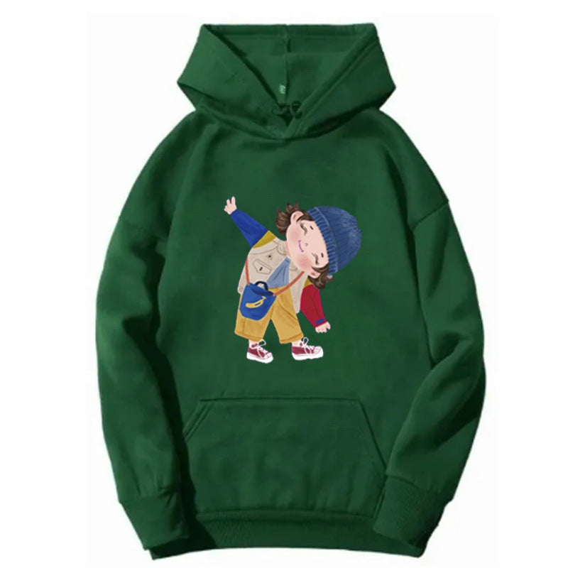 Dame hoodie med legende børne design Skovae