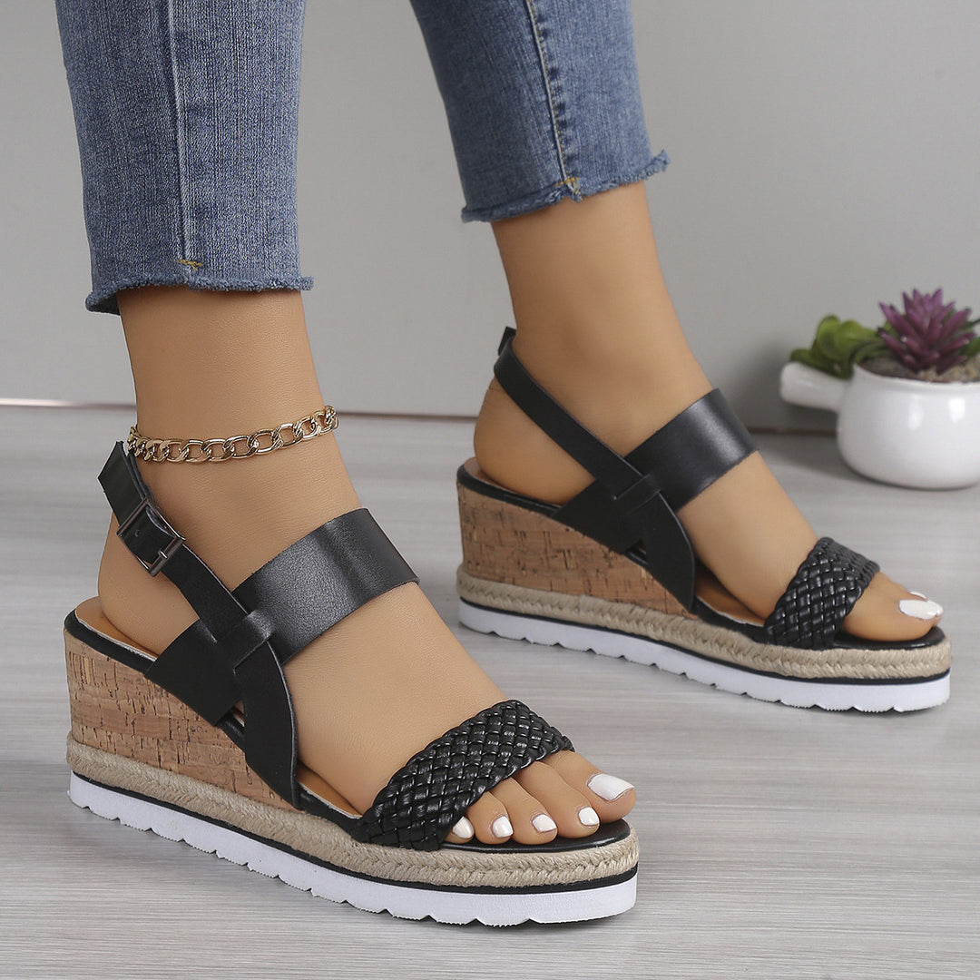 Dame Wedge-sandaletter med raffineret flettet design og komfortabelt fodseng Stilla
