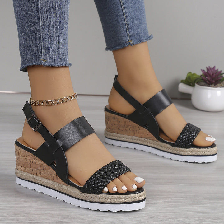 Dame Wedge-sandaletter med raffineret flettet design og komfortabelt fodseng Stilla