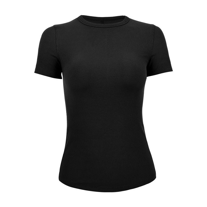 Dame kortærmet T-shirt med struktureret design Stilla