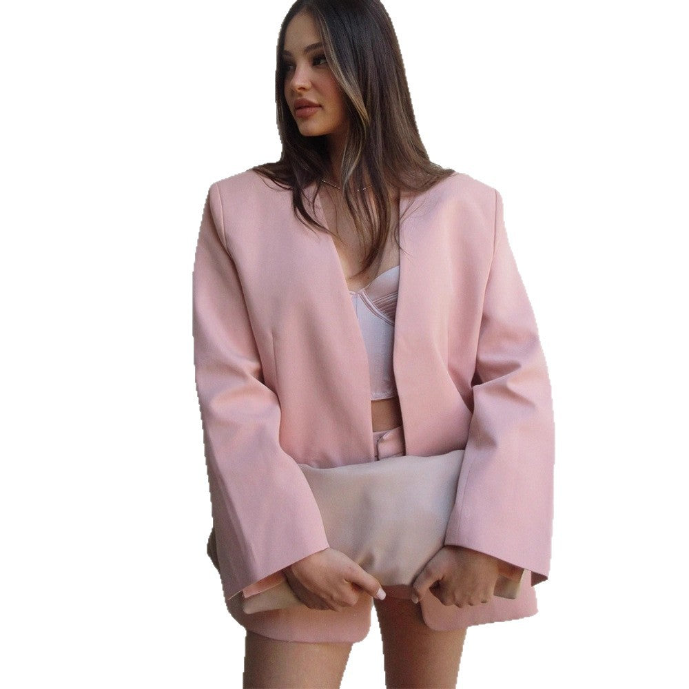 Dame oversized blazerjakke i minimalistisk design Stilla