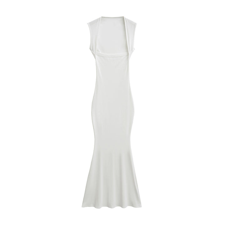 Femme Korte ærmer Rib Maxi kjole Stilla