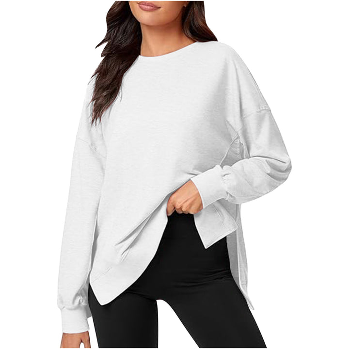 Dame afslappet sweatshirt med moderne snit Stilla