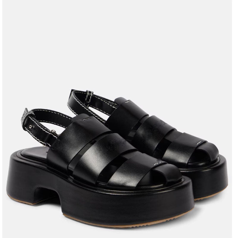 Dame Chunky Platform Slingback Sandaler Stilla