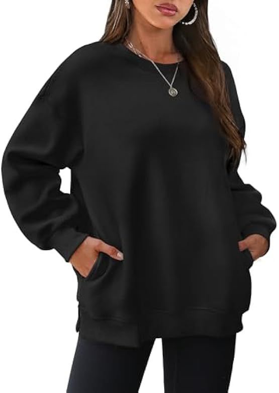 Dame Oversize Sweatshirt med høj krave Stilla