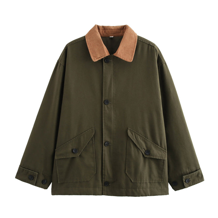 Femme Utility Jakke med Corduroy-krave Stilla