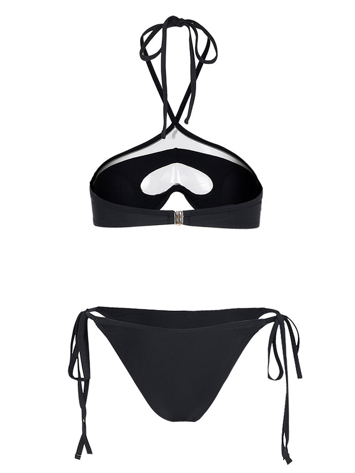 Dame to-delt sæt med elegant bandeau-top og flydende maxi-nederdel Stilla