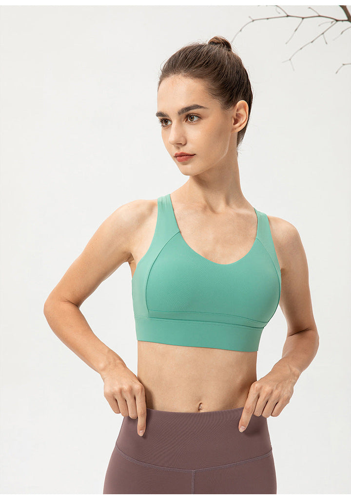 Stilla | Strength Integreret Kop Yoga Bh Fast Sportsvest Med Spænde Til Løb Og Fitness