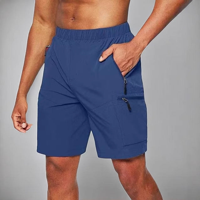 Herre funktionsshorts med elastisk talje og praktiske lynlås lommer Stilla
