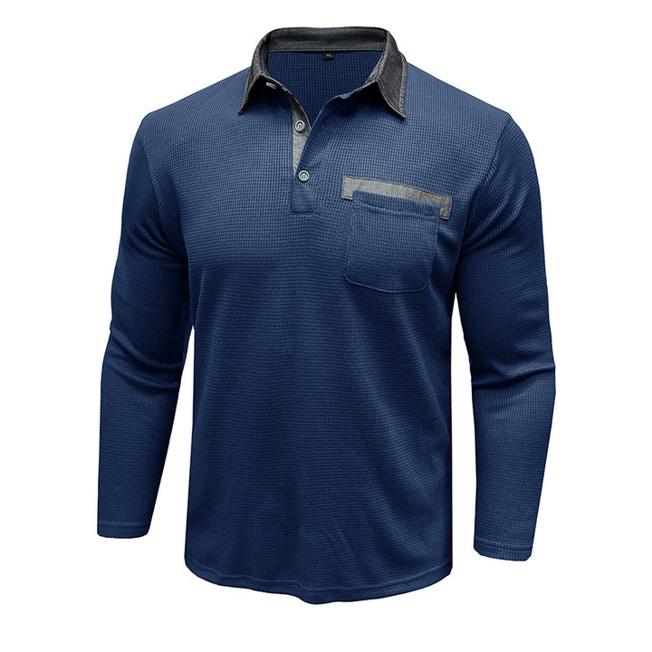 Herrer langærmet polo T-shirt Stilla